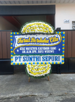 Papan Bunga Duka di Kutabuluh